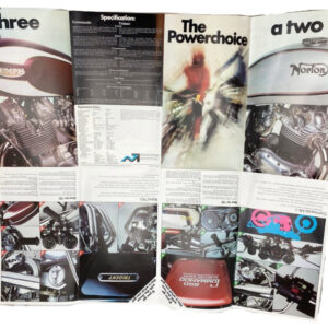 Norton Triumph Genuine International leaflet from 1975
