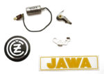 Jawa/CZ Singles  Contact breaker & Condenser set + Carbon brushes