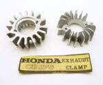Honda CB175 alloy exhaist pipe clamps (pair)
