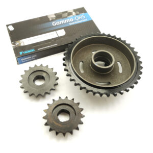 Royal Enfield Bullet 350 - 500 4-speed Sprocket & chain set (145406/801479/112212)