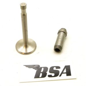 BSA B33 - M33 - B34 exhaust valve & guide (65-1240 / 65-1516)