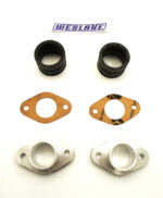 Weslake 500-950cc Twins Pair of inlet manifolds + rubber adaptors (W190)