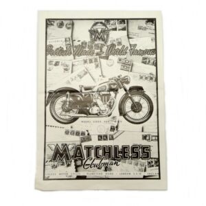 Matchless poster in black and white print