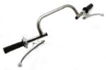 Clubman handlebars c/w levers  7/8"  Width 75 cms.