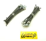 Set of 40 steel galvanised spokes & nipples 18"disc rear wheel