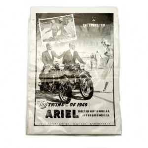 Ariel poster in black and white