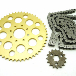 Yamaha-Wasp sprocket + chain set for rear disc type & XS engine