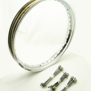 Norton Commando 850 MK3  Rear wheel rim & spokes set 19" (06-6119-6116-6117-6118-6119-3207)