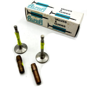 BSA B44 Victor  Pair of valves & P.B. valve- guides Opn. 41-0024/0023/0632