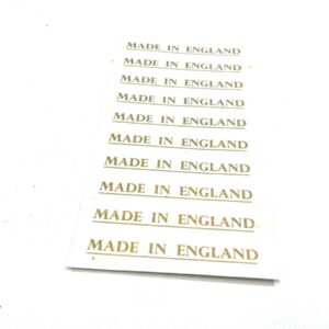 "Made in England' decal - dryfix (10 off) 03-5073