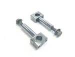 Handle bar riser set chrome plated 3" x 7/8"