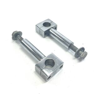 Handle bar riser set chrome plated 3" x 7/8"