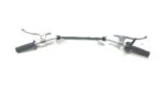 Renthal-type alloy MX trails handlebars c.w. Amal levers - QA twistgrip - Venhill nylo cables