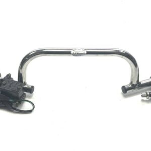 Cafe racer Clubman handlebars c.w. front brake master cylinder + dual throttle + doherty lever