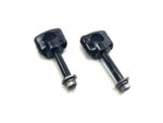 Pair of handlebar clamp-on stanchions / handlebar risers M12x68mm